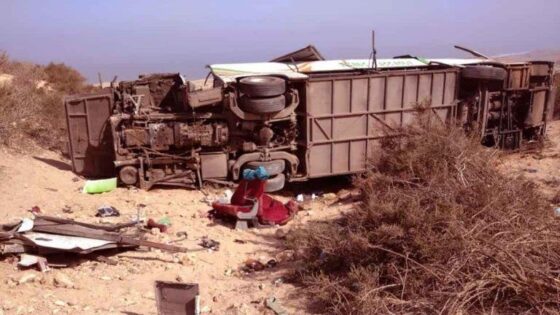 12 قتيلا في حادث انقلاب حافلة للركاب شمال مدينة أكادير