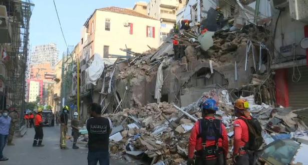 انفجار بيروت .. رصد “نبضات قلب” تحت مبنى مدمر يحيي أملا بالعثور على شخص حي