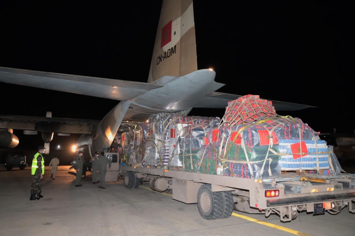 المغرب يرسل ثاني طائرة عسكرية محملة بمساعدات إنسانية عبر الأردن