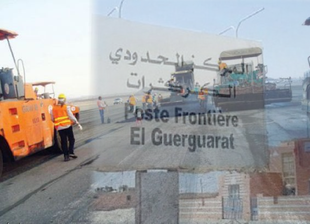 تعبيد الطريق الرابط بين معبر الكركرات والحدود الموريتانية على مشارف الإنتهاء