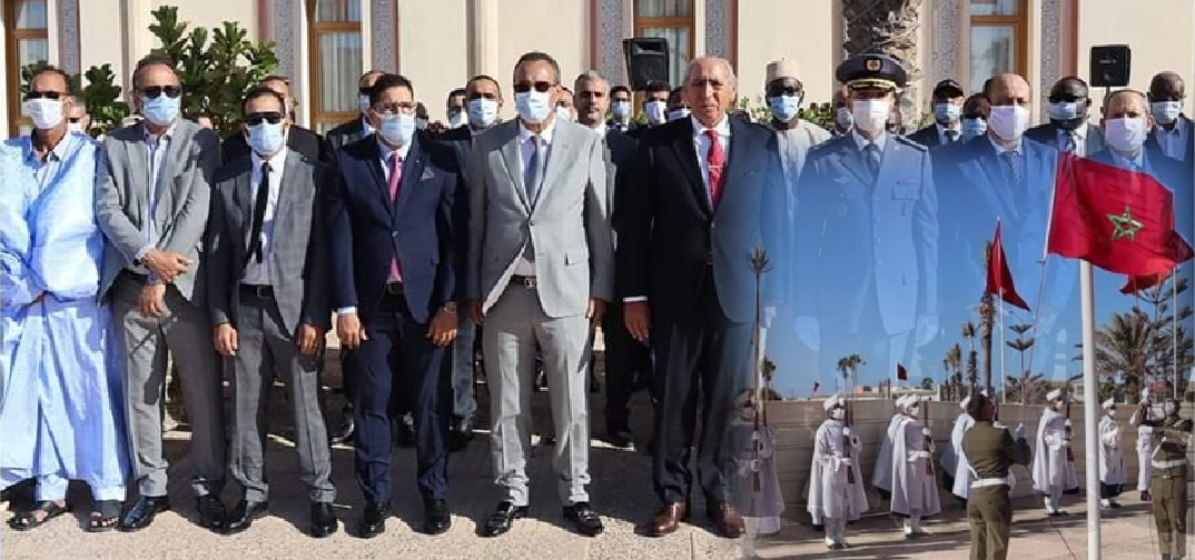 بالداخلة …مراسيم تحية العلم إحتفالا بالذكرى السادسة والأربعين للمسيرة الخضراء