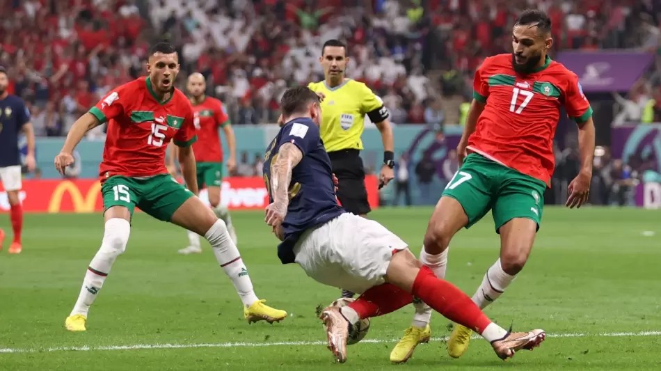 الجامعة الملكية المغربية لكرة القدم​ تحتج بقوة على تحكيم​ مباراة المنتخب المغربي​ أمام المنتخب الفرنسي