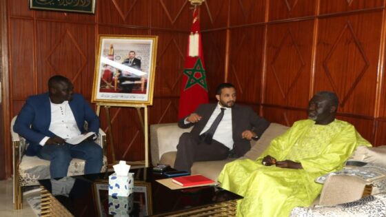 رئيس مجلس جماعة الداخلة يستقبل القنصل العام لجمهورية السنغال بالداخلة