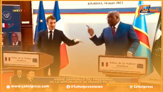 مشادة كلامية بين رئيس الكونغو والرئيس الفرنسي(فيديو)