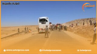 مصادر صحفية تنفي ماتم تداوله بصفحات فيسبوكة عن حادثة خطيرة بواد أم فاطمة بين حافلة لنقل السجناء و شاحنة