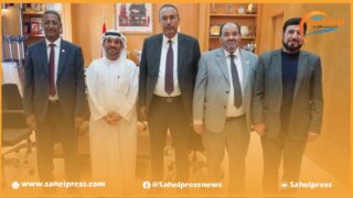 الخطاط ينجا في استقبال وفد هام عن الهيئة العربية للاستثمار والإنماء الزراعي