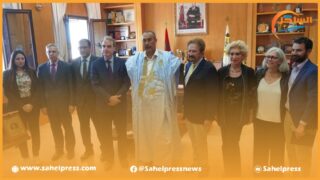 رئيس مجلس جهة الداخلة ” الخطاط ينجا” يستقبل وفدا عن اللجنة اليهودية الأمريكية