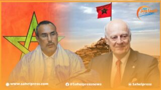 الخطاط ينجا يقدم مرافعة قوية أمام ستيفان دي ميستورا و المبعوث الأممي يعبر عن إعجابه بها