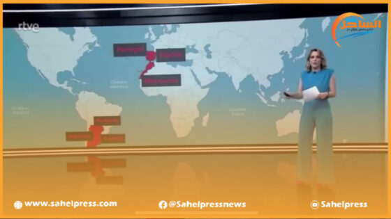 محطة الإذاعة والتلفزة الإسبانية (RTVE) تعرض خريطة المغرب كاملة خلال الإعلان عن فوز الثلاثي بتنظيم كأس العالم2030