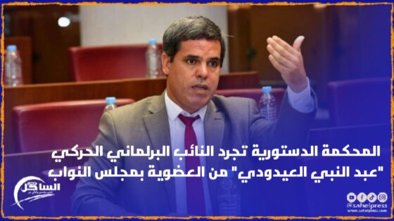 المحكمة الدستورية تجرد النائب البرلماني الحركي “عبد النبي العيدودي” من العضوية بمجلس النواب
