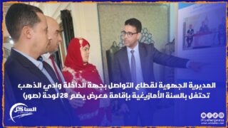 المديرية الجهوية لقطاع التواصل بجهة الداخلة وادي الذهب تحتفل بالسنة الأمازيغية بإقامة معرض يضم 28 لوحة (صور)