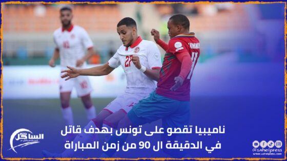 ناميبيا تقصو على تونس بهدف قاتل في الدقيقة ال 90 من زمن المباراة
