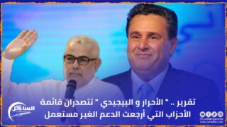 تقرير .. ” الأحرار و البيجيدي ” تتصدران قائمة الأحزاب التي أرجعت الدعم الغير مستعمل