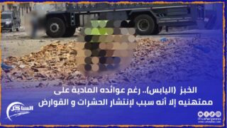 الخبز (اليابس).. رغم عوائده المادية على ممتهنيه إلا أنه سبب لإنتشار الحشرات و القوارض