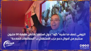 الزومي تصف ما نشره” گود” حول استفادتها من صفقة 50 مليون سنتيم من أموال دعم حزب الاستقلال ب”المغالطات الفادحة”
