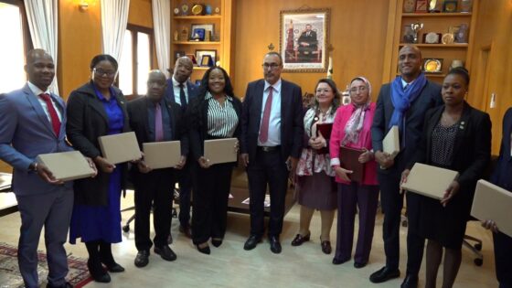 شاهد .. “الخطاط ينجا “يجري محادثات مع وفد من دبلوماسيي الكاريبي