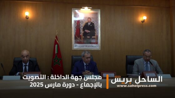 التصويت بالإجماع على جميع النقط المدرجة بجدول أعمال دورة مارس لمجلس جهة الداخلة وادي الذهب