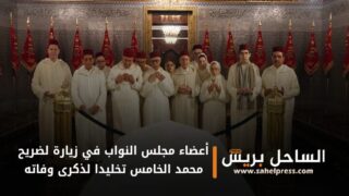 من بينهم النائب أمبارك حمية .. أعضاء مجلس النواب في زيارة لضريح محمد الخامس تخليدا لذكرى وفاته