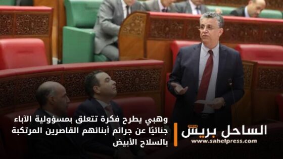 وهبي يطرح فكرة تتعلق بمسؤولية الآباء جنائيًا عن جرائم أبنائهم القاصرين المرتكبة بالسلاح الأبيض