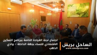 اجتماع لجنة القيادة الخاصة ببرنامج التمكين الاقتصادي للنساء بجهة الداخلة – وادي الذهب
