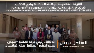 الداخلة .. رئيس غرفة الفلاحة ” سيدي محمد اخطور ” يستقبل سفير غواتيمالا