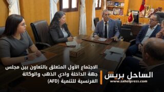 الاجتماع الأول المتعلق بالتعاون بين مجلس جهة الداخلة وادي الذهب والوكالة الفرنسية للتنمية (AFD)
