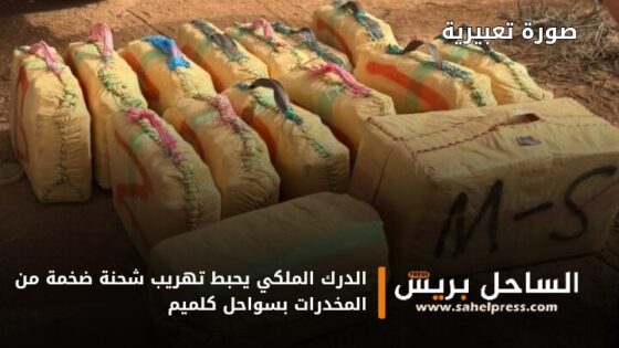 الدرك الملكي يحبط تهريب شحنة ضخمة من المخدرات بسواحل كلميم