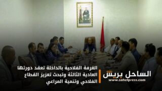 الغرفة الفلاحية بالداخلة تعقد دورتها العادية الثالثة وتبحث تعزيز القطاع الفلاحي وتنمية المراعي