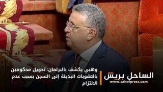 وهبي يكشف بالبرلمان: تحويل محكومين بالعقوبات البديلة إلى السجن بسبب عدم الالتزام