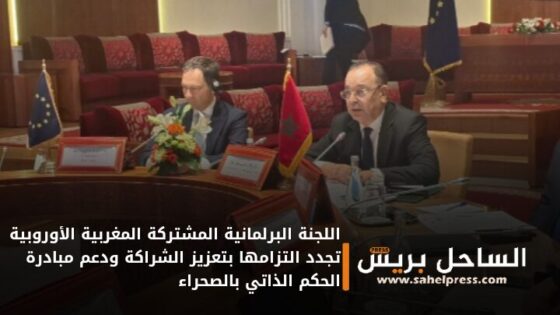 اللجنة البرلمانية المشتركة المغربية الأوروبية تجدد التزامها بتعزيز الشراكة ودعم مبادرة الحكم الذاتي بالصحراء