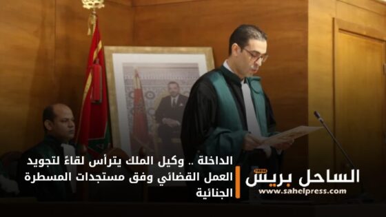 الداخلة .. وكيل الملك يترأس لقاءً لتجويد العمل القضائي وفق مستجدات المسطرة الجنائية