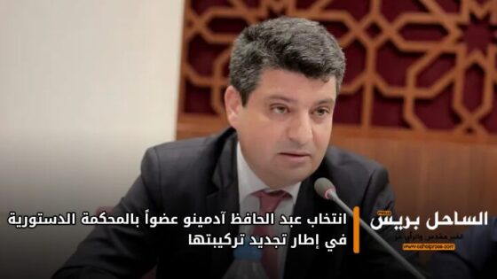 انتخاب عبد الحافظ آدمينو عضواً بالمحكمة الدستورية في إطار تجديد تركيبتها
