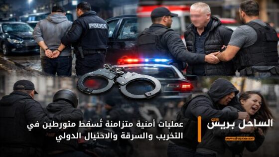 عمليات أمنية متزامنة تُسقط متورطين في التخريب والسرقة والاحتيال الدولي
