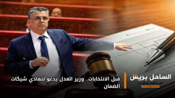 قبل الانتخابات.. وزير العدل يدعو لتفادي شيكات الضمان