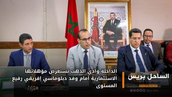 الداخلة وادي الذهب تستعرض مؤهلاتها الاستثمارية أمام وفد دبلوماسي إفريقي رفيع المستوى