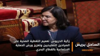 زكية الدريوش: تعميم التغطية الصحية على الصيادين التقليديين وتعزيز ورش الحماية الاجتماعية بالقطاع البحري