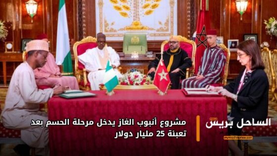 مشروع انبوب الغاز يدخل مرحلة الحسم بعدتعبئة 25 مليار دولار