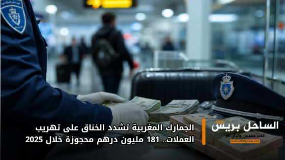 الجمارك المغربية تشدد الخناق على تهريب العملات.. 181 مليون درهم محجوزة خلال 2025