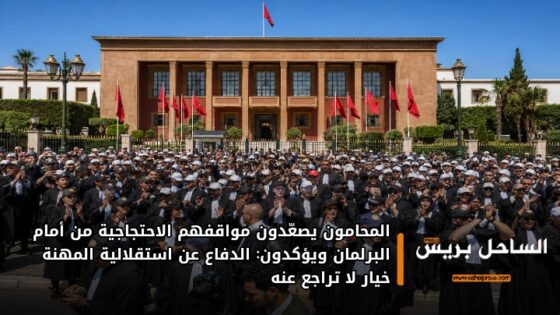 المحامون يصعّدون مواقفهم الاحتجاجية من أمام البرلمان ويؤكدون: الدفاع عن استقلالية المهنة خيار لا تراجع عنه