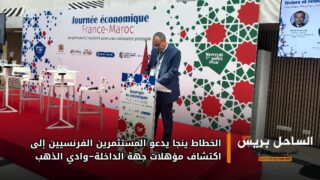 الخطاط ينجا يدعو المستثمرين الفرنسيين إلى اكتشاف مؤهلات جهة الداخلة–وادي الذهب