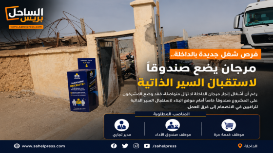 فرص شغل جديدة بالداخلة.. مرجان يضع صندوقا لاستقبال السير الذاتية