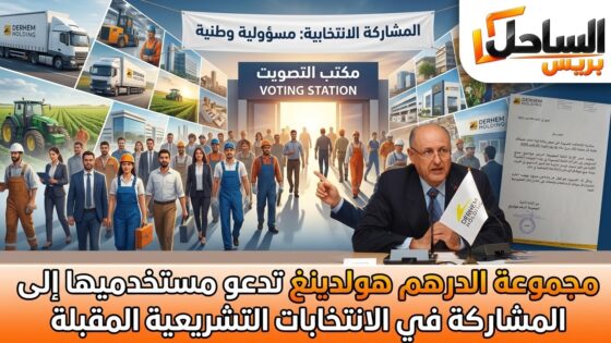 مجموعة الدرهم هولدينغ تدعو مستخدميها إلى المشاركة في الانتخابات التشريعية المقبلة