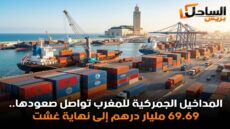 المداخيل الجمركية للمغرب تواصل صعودها.. 69.69 مليار درهم إلى نهاية غشت