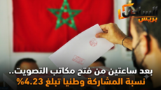 بعد ساعتين من فتح مكاتب التصويت.. نسبة المشاركة وطنيا تبلغ 4.23%