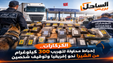 الكركارات.. إحباط محاولة لتهريب 300 كيلوغرام من الشيرا نحو إفريقيا وتوقيف شخصين